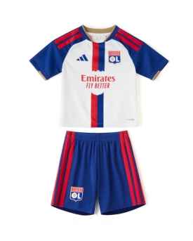 Billige Fotballdrakt Olympique Lyonnais Replika Hjemmedraktsett Barn 2026-27 Kortermet (med bukser)